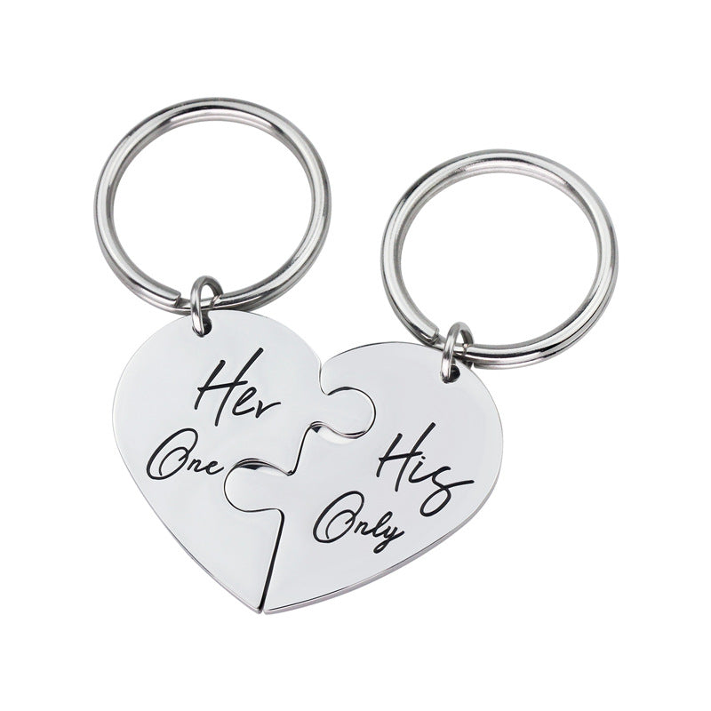Titanium steel key chain