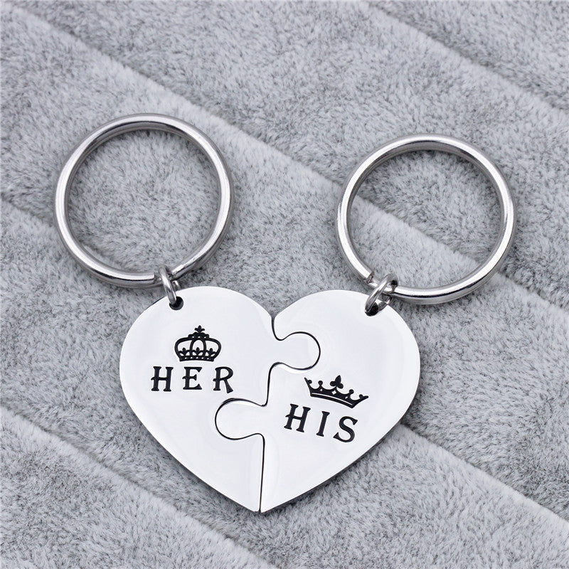 Titanium steel key chain