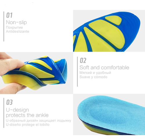Silicon Gel Insoles Foot Care, Insoles Shock Absorption Pads Arch Orthopedic