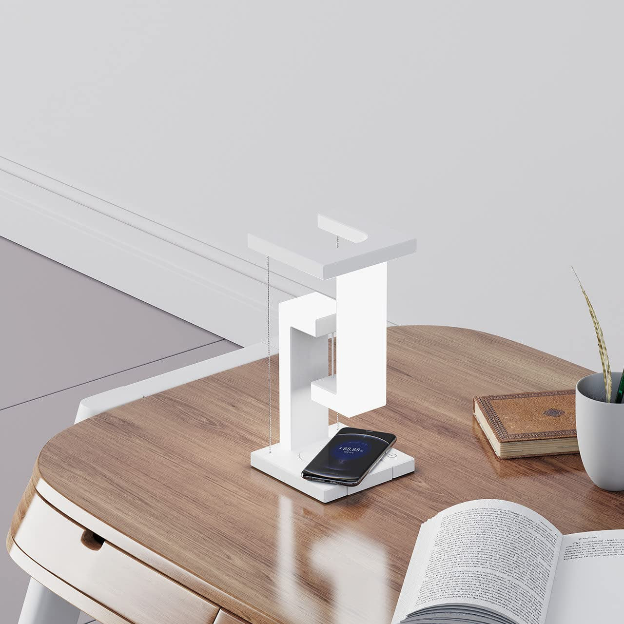 Creative lamp balance wereless charging