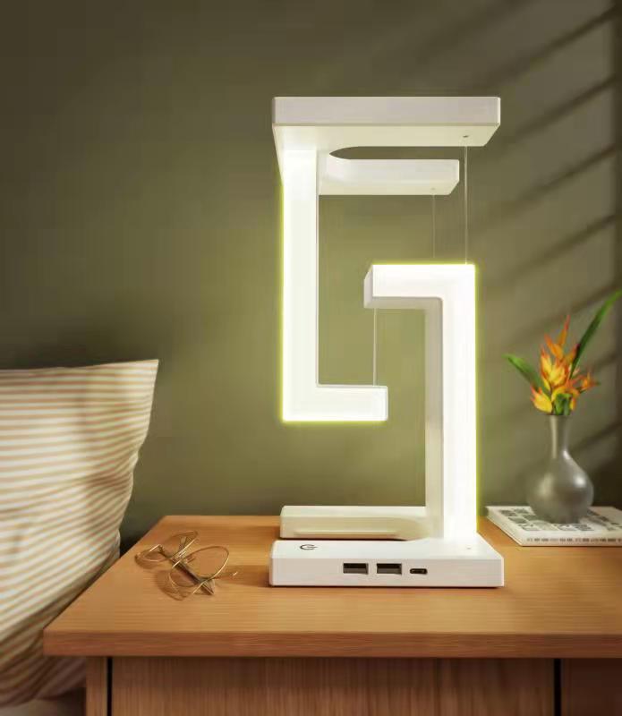 Creative lamp balance wereless charging