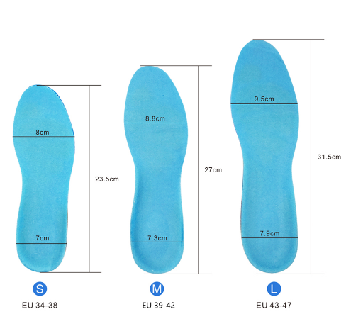 Silicon Gel Insoles Foot Care, Insoles Shock Absorption Pads Arch Orthopedic