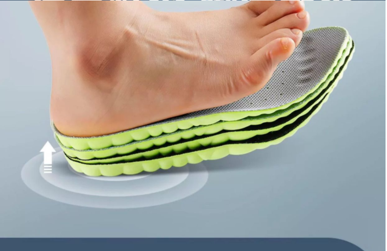 Poop Feeling Latex Insole Thickened Arch