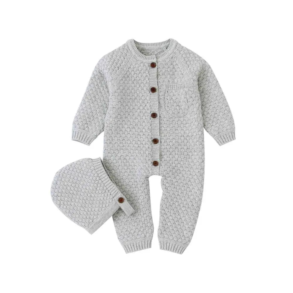 Baby Rompers Long Sleeve Autumn Winter Knitted Newborn