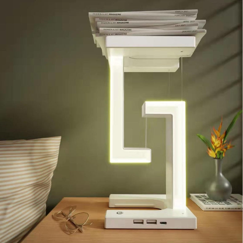 Creative lamp balance wereless charging