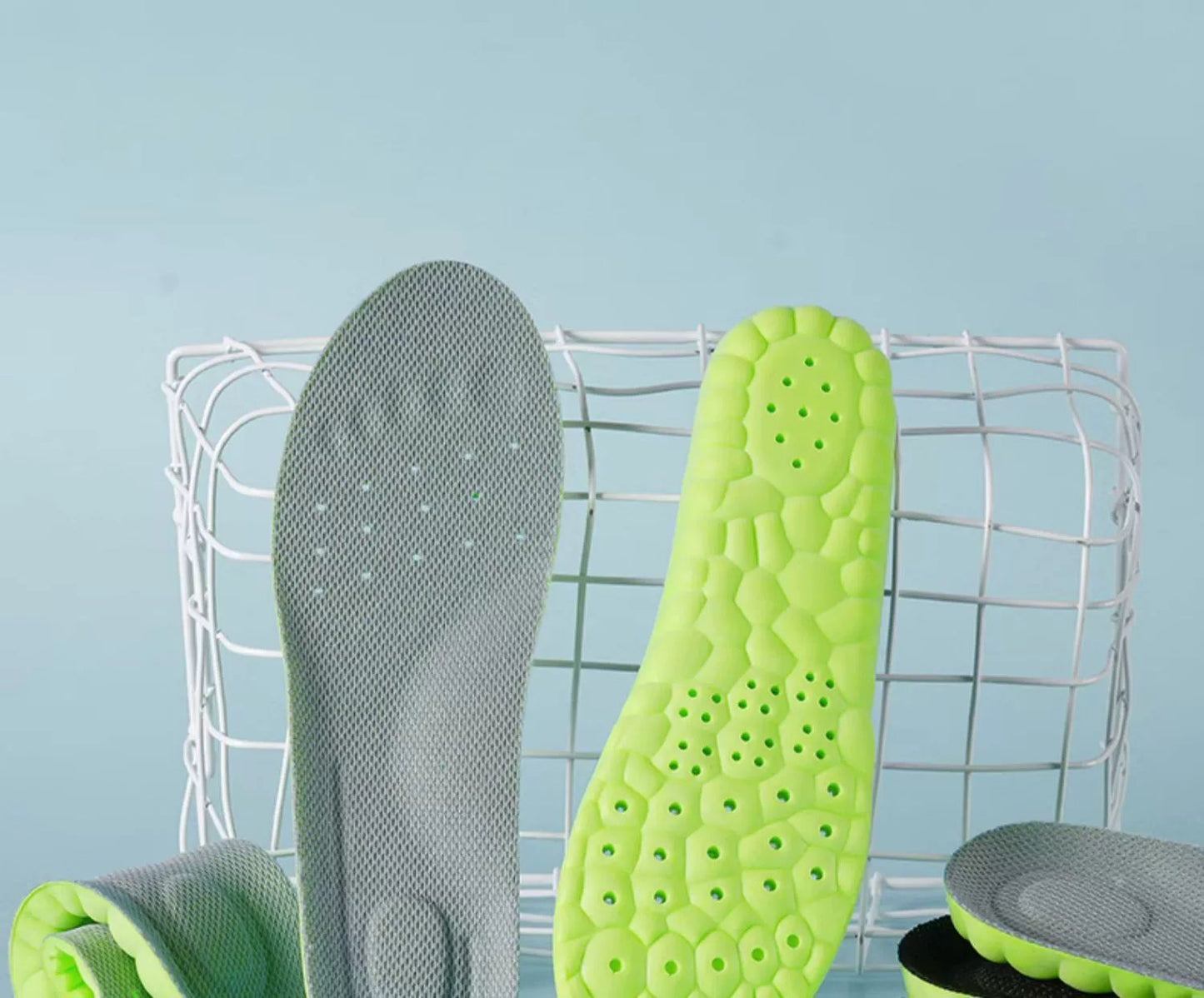 Poop Feeling Latex Insole Thickened Arch