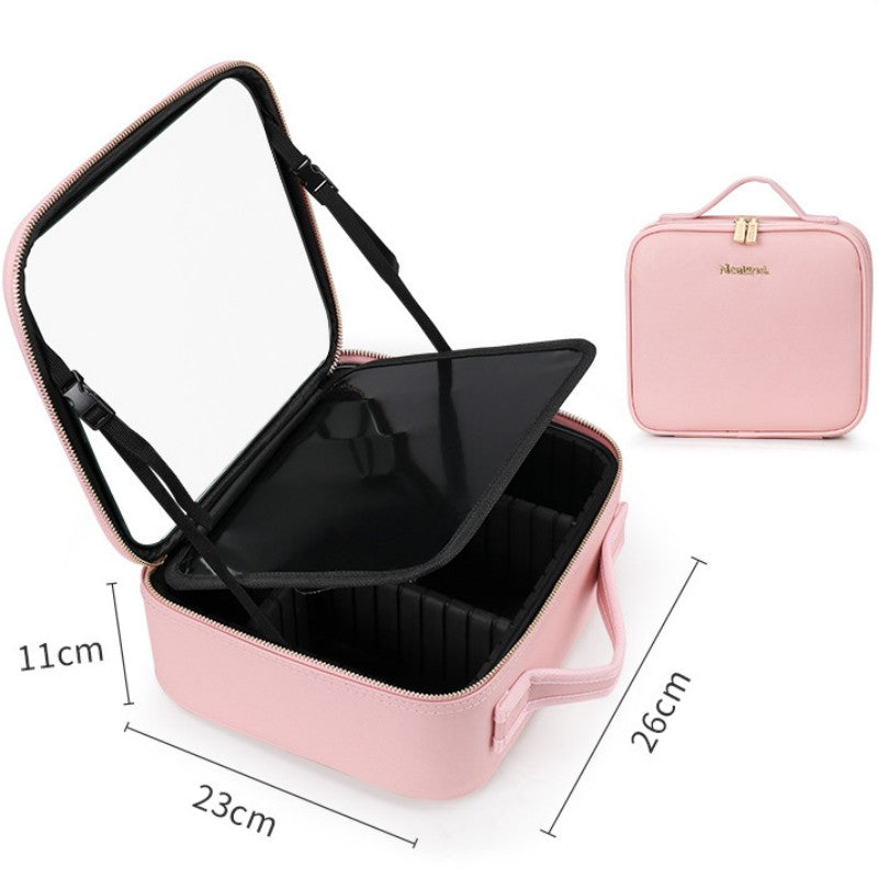 Luxury Cosmetic Case With Smart LED Mirror