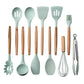 Silicone Kitchenware With Wooden Handle
