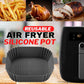 Silicone Air Fryer Tray Basket Liners Non-Stick Safe Oven Baking Tray Pot