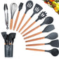 Silicone Kitchenware With Wooden Handle