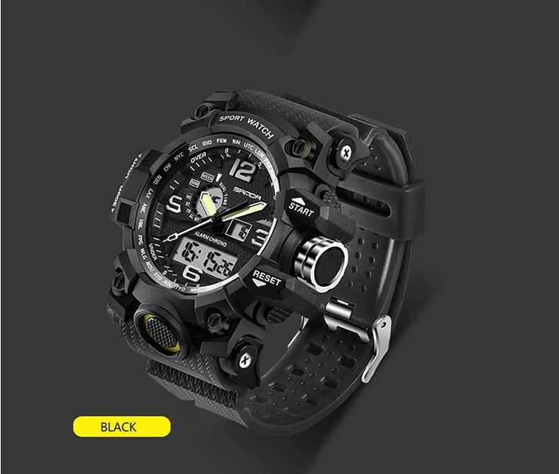 SANDA military watch waterproof sports watches