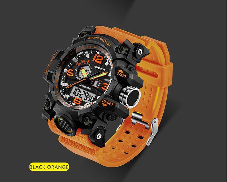 SANDA military watch waterproof sports watches